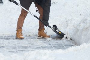 shoveling snow